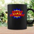 Super Grandma Comic Book Style Superhero Graphic Print Coffee Mug Gifts ideas