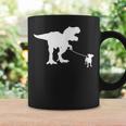 T-Rex Walking Jack Russel Divertente Cane Mamma Papà Dinosauro Trex Tazze Ideas de regalos
