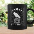 Tarot Card Raven Crow On Books Dark Academia Aesthetic Graphic Print Coffee Mug Gifts ideas