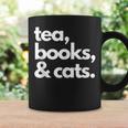 Tea Books And Cats Cat Mom Mum Mama Dad Reading Lover Book Graphic Print Coffee Mug Gifts ideas