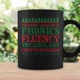 Teacher Ugly Sweater Christmas Science Of Reading Graphic Print Coffee Mug Gifts ideas