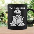 Teachersaurus Dinosaur Reading Book Reader Men Women Kids Graphic Print Coffee Mug Gifts ideas