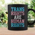 Trans Rights Are Human Rights Lgbtq トランスジェンダー フラッグ プライド コーヒーマグ ギフトのアイデア