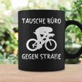Triathlete Office Against Road Bike ランニング トライアスロンスポーツ コーヒーマグ ギフトのアイデア