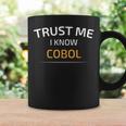 Trust Me I Know Cobol データサイエンスtシャツ コーヒーマグ ギフトのアイデア