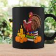 Turkey Reading Books Fall Thanksgiving Teacher Book Graphic Print Coffee Mug Gifts ideas
