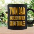 Twin Dad 父の日 ツインダッド メイヘムのマスター 抱きしめる王様 コーヒーマグ ギフトのアイデア