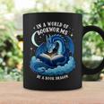 Vintage In A World Of Bookworms Be A Book Dragon Graphic Print Coffee Mug Gifts ideas