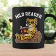 Wild Reader Cool Jaguar With Sunglasses Reading Book Kids Graphic Print Coffee Mug Gifts ideas
