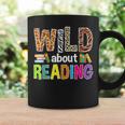 Wild About Reading Library Day Reading Books & Bookworm Graphic Print Coffee Mug Gifts ideas