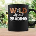 Wild About Reading Teacher Reading Books Back To School Graphic Print Coffee Mug Gifts ideas