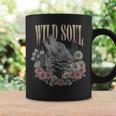Wildoul Howling Wolf Among Flowers And Forest コーヒーマグ ギフトのアイデア