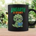 Women's Unearth a Story Summer Reading 2026 Triceratops Dino Book Graphic Print Coffee Mug Gifts ideas Women's Unearth a Story Summer Reading 2026 Triceratops Dino Book Graphic Print Coffee Mug Gifts ideas