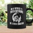 In A World Of Bookworms Be A Book Dragon Inspirational Graphic Print Coffee Mug Gifts ideas