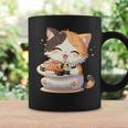 わがまま猫 寿司ねこ ラーメン好き かわいい おもしろ マンガ 長袖tシャツ コーヒーマグ ギフトのアイデア