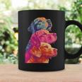 カラフルなラブラドールレトリバー犬夏の美的ペットアート 長袖tシャツ コーヒーマグ ギフトのアイデア