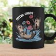 カワウソ カオス 面白い ベーグル ファイティング ラッコ 駄洒落動物好き 長袖tシャツ コーヒーマグ ギフトのアイデア