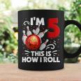キッズ 5歳の誕生日 男の子 ボウリング This Is How I Roll 5歳 コーヒーマグ ギフトのアイデア