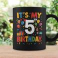 キッズ 5歳の誕生日シャツ男の子キッズ幼児5歳の誕生日男の子 コーヒーマグ ギフトのアイデア