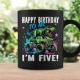 キッズ ハッピーモンスタートラックがテーマの5歳の誕生日 5歳 男の子 5歳 コーヒーマグ ギフトのアイデア