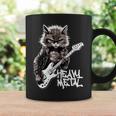 ギターを弾く猫 ヘヴィメタル ロックキャット おもしろギタリスト 長袖tシャツ コーヒーマグ ギフトのアイデア
