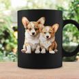 コーギー子犬 長袖tシャツ コーヒーマグ ギフトのアイデア