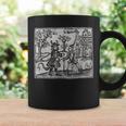 ゴシック オカルト 悪魔 ホラー ウッドカット コーヒーマグ ギフトのアイデア