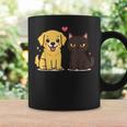 ゴールデンレトリバー ボーイフレンド 黒猫 Gf 面白い カップルギフト コーヒーマグ ギフトのアイデア