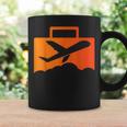 スーツケース航空の飛行機デザイン コーヒーマグ ギフトのアイデア