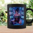 セクシーガールグラフィックtシャツ 1337 サイバーパンク ハッカーガール コーヒーマグ ギフトのアイデア