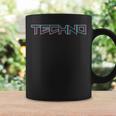 テクノ音楽ミニマリストデザイン Edm Festival Techno Clothing コーヒーマグ ギフトのアイデア