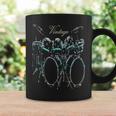 ドラムビンテージドラマードラムセットデザイン コーヒーマグ ギフトのアイデア