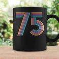 ナンバー 75 七五周年 男性 女性 75歳の誕生日 コーヒーマグ ギフトのアイデア