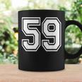 ナンバー59 59歳の誕生日ギフト選手チーム番号入りジャージ コーヒーマグ ギフトのアイデア