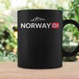 ノルウェー国旗 山 アウトドア旅行 In ノルウェー コーヒーマグ ギフトのアイデア