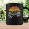 ビーチのレトロな車 ヴィンテージ グランジサンセット コーヒーマグ ギフトのアイデア
