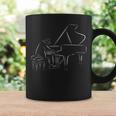 ピアノ奏者 イラスト楽器 ピアノ音楽 ピアニスト コーヒーマグ ギフトのアイデア