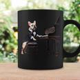 フレンチブルドッグ シャツ 音楽愛好家 ピアノ奏者 ピアニスト 犬 コーヒーマグ ギフトのアイデア