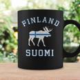 ヘラジカ フィンランド国旗 コーヒーマグ ギフトのアイデア