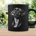ボクサー 犬 ポートレート 白黒 コーヒーマグ ギフトのアイデア