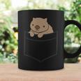 ポケットの赤ちゃんウォンバット かわいいオーストラリアのウォンバット コーヒーマグ ギフトのアイデア