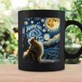 ポメラニアン 犬 イヌアート ゴッホ 星月夜 ポメラニアン 長袖tシャツ コーヒーマグ ギフトのアイデア