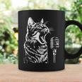 マイクで歌う猫 猫歌手 コーヒーマグ ギフトのアイデア