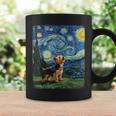 ヨークシャーテリア ハウリングムーン 星月夜 ゴッホ 面白い コーヒーマグ ギフトのアイデア
