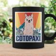 レトロ国立公園 エクアドル コトパクシ ラマ キャンプ コーヒーマグ ギフトのアイデア