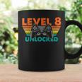 レベル 8 アンロック ゲーマー 誕生日 レトロ コントローラー コーヒーマグ ギフトのアイデア