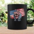 ヴィンテージ カバ アメリカ国旗 サングラス コーヒーマグ ギフトのアイデア