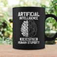 人工知能マッチ 人間の愚かさ Ai Tech ジョーク コーヒーマグ ギフトのアイデア
