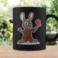 卓球選手 卓球をするかわいいうさぎさん コーヒーマグ ギフトのアイデア