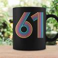 数字 61 61周年記念 男女 61歳の誕生日 コーヒーマグ ギフトのアイデア